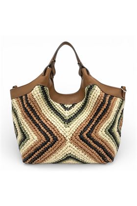 Borsa Gianni Chiarini in paglia intrecciatacolore naturale. GIANNI CHIARINI | 12189-VAR.WILLOW